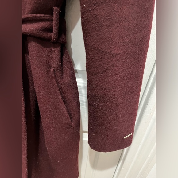 Tahari wool blend wrap coat - Picture 4 of 6